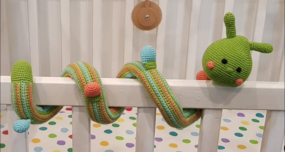 Pram/Cot Creature - Wrap - Coline Caterpillar