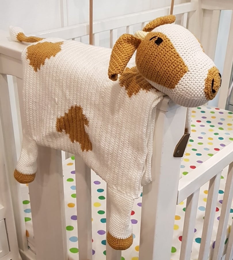 Baby Blanket - Cow