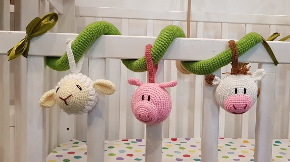 Pram/Cot Creature - Wrap - Farm Yard