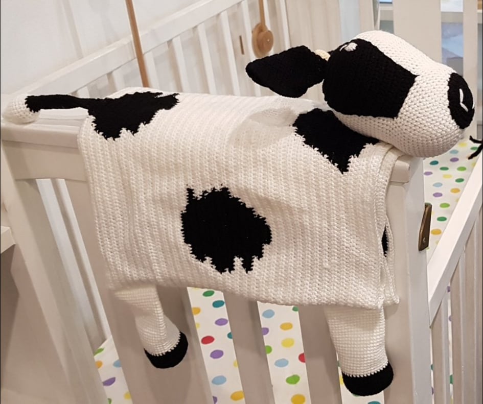 Baby Blanket - Cow