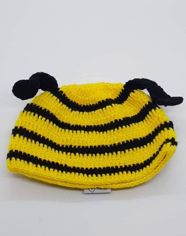 Booties and Beanie - Bee