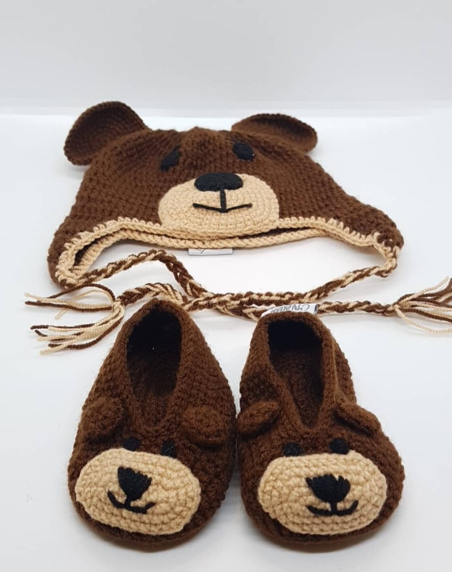 Booties and Beanie - Lamb
