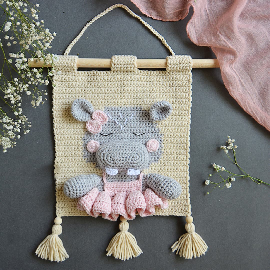 Cute Wall Art - Hippo