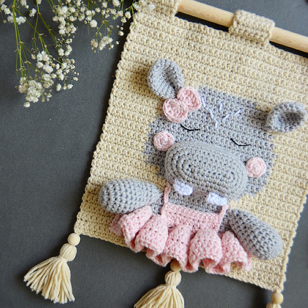 Cute Wall Art - Hippo