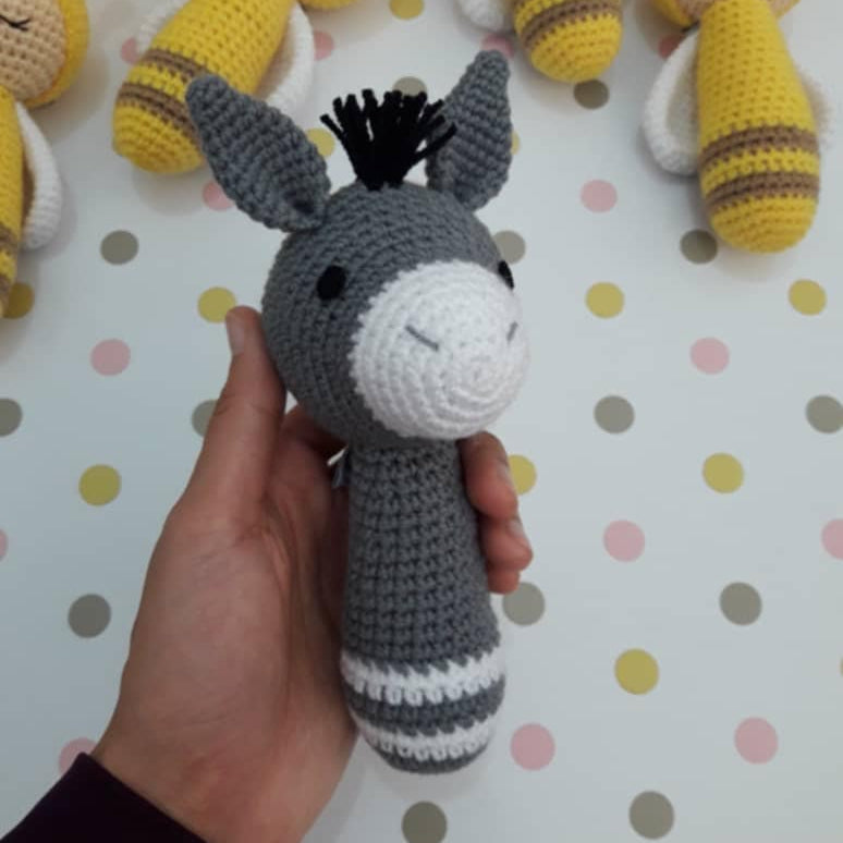 Rattles - Donkey Strait Rattle and Teething Rattle
