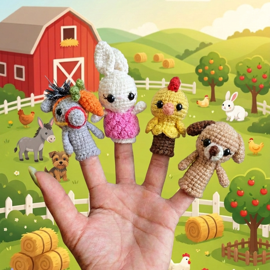 Funny finger Puppets - Hobby Farm