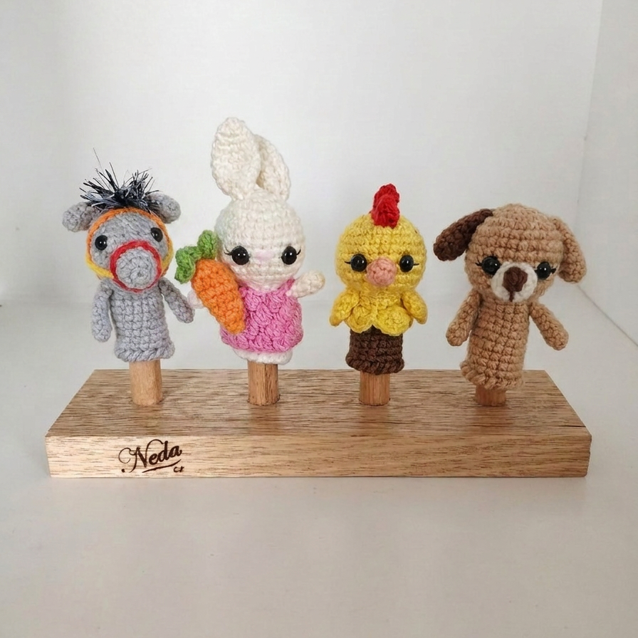 Funny finger Puppets - Hobby Farm