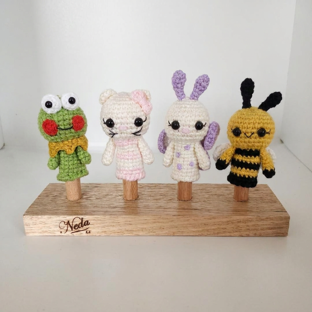 Funny finger Puppets - Garden Creatures