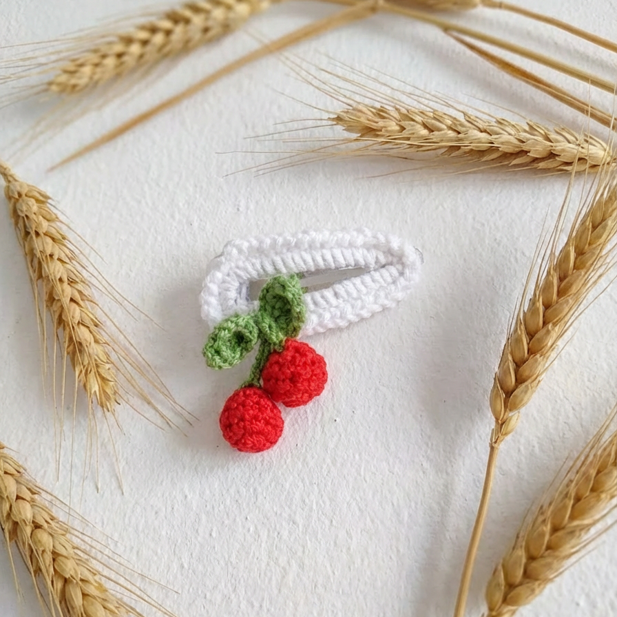 Hair Clip - Cherry