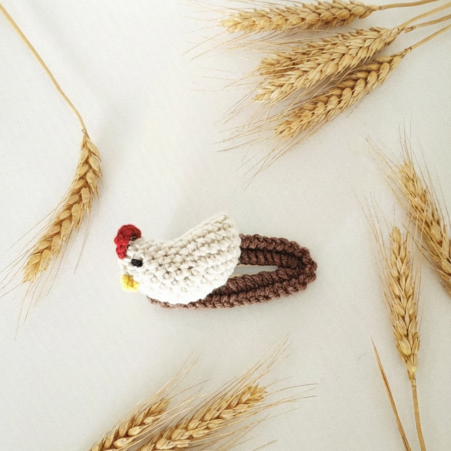 Hair Clip - Chicken (light)