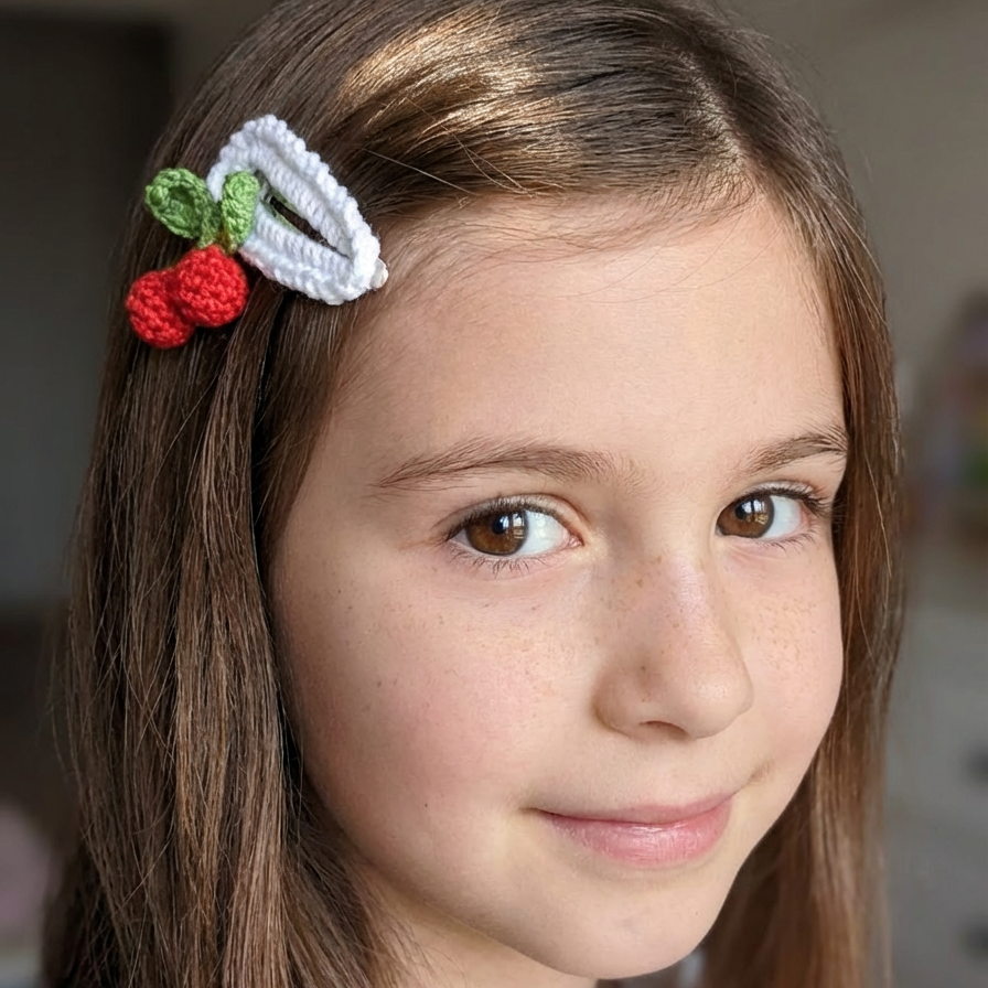 Hair Clip - Cherry