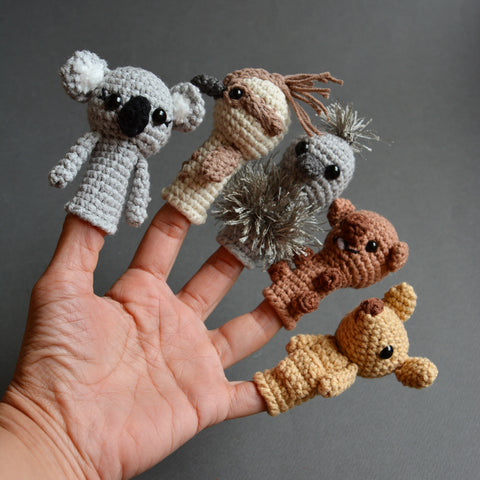 Funny finger Puppets - Australian animals