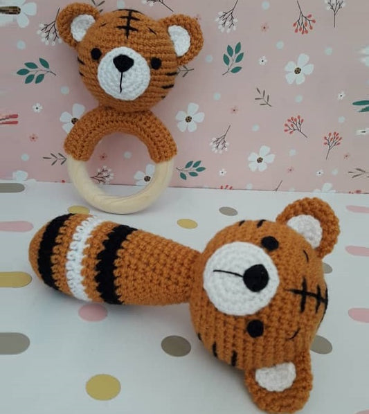 Rattles - Tiger Strait Rattle and Teething Rattle