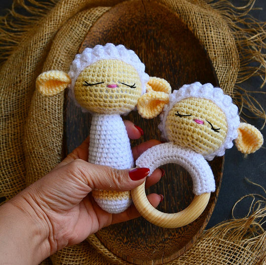 Rattles - Lamb Strait Rattle and Teething Rattle