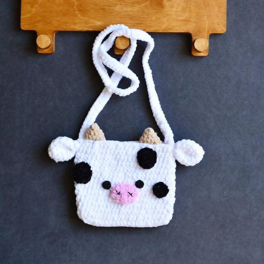 Cute Handbag - Cow (Velvet)