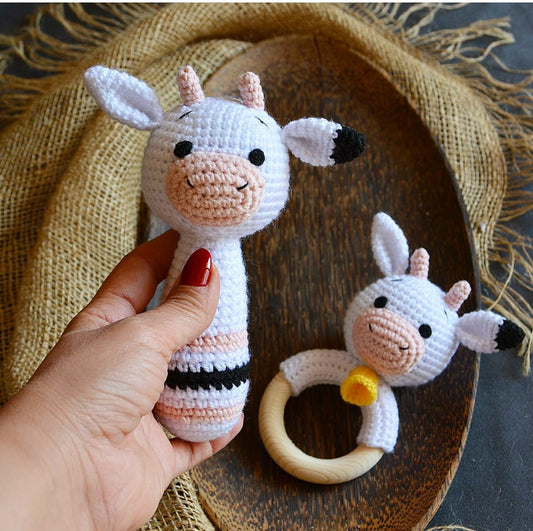Rattles - Cow Strait Rattle and Teething Rattle