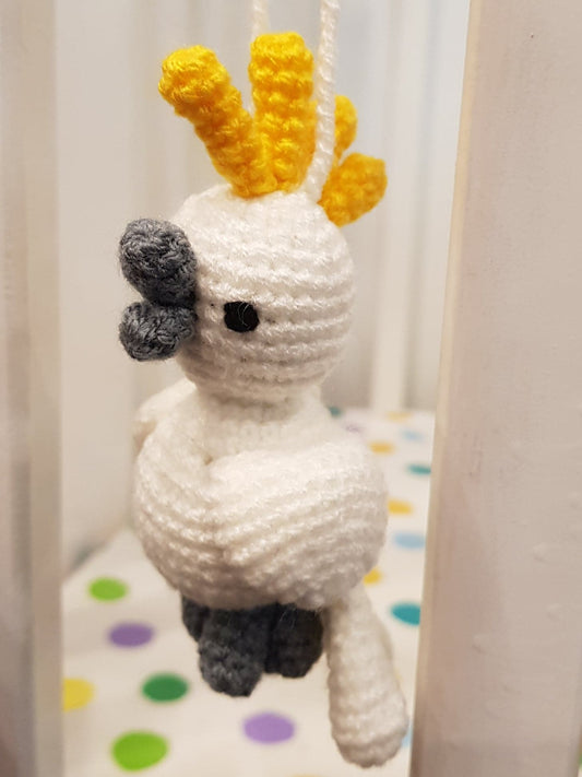 Pram/Cot Creature - Hanging - Cockatoo