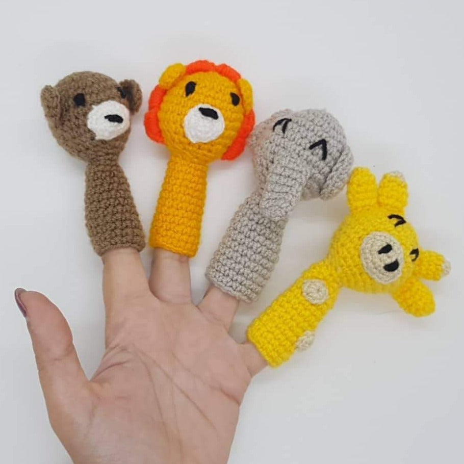 Funny finger Puppets - Savanna Animals