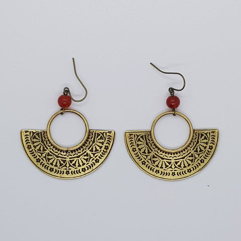Jewellery - Earrings - Moon (red)