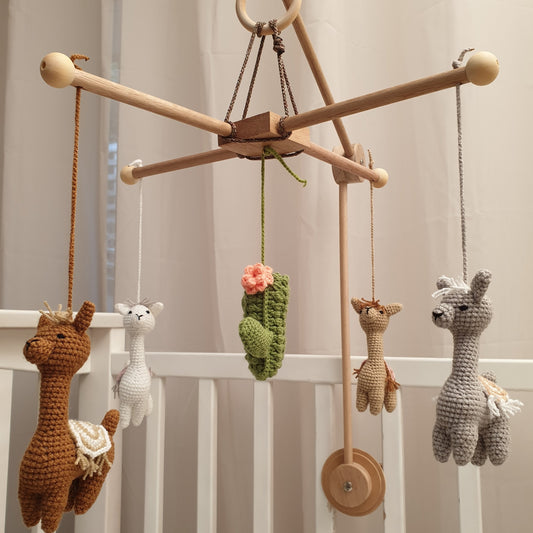 Baby Mobile - Llamas