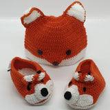 Booties and Beanie - Fox