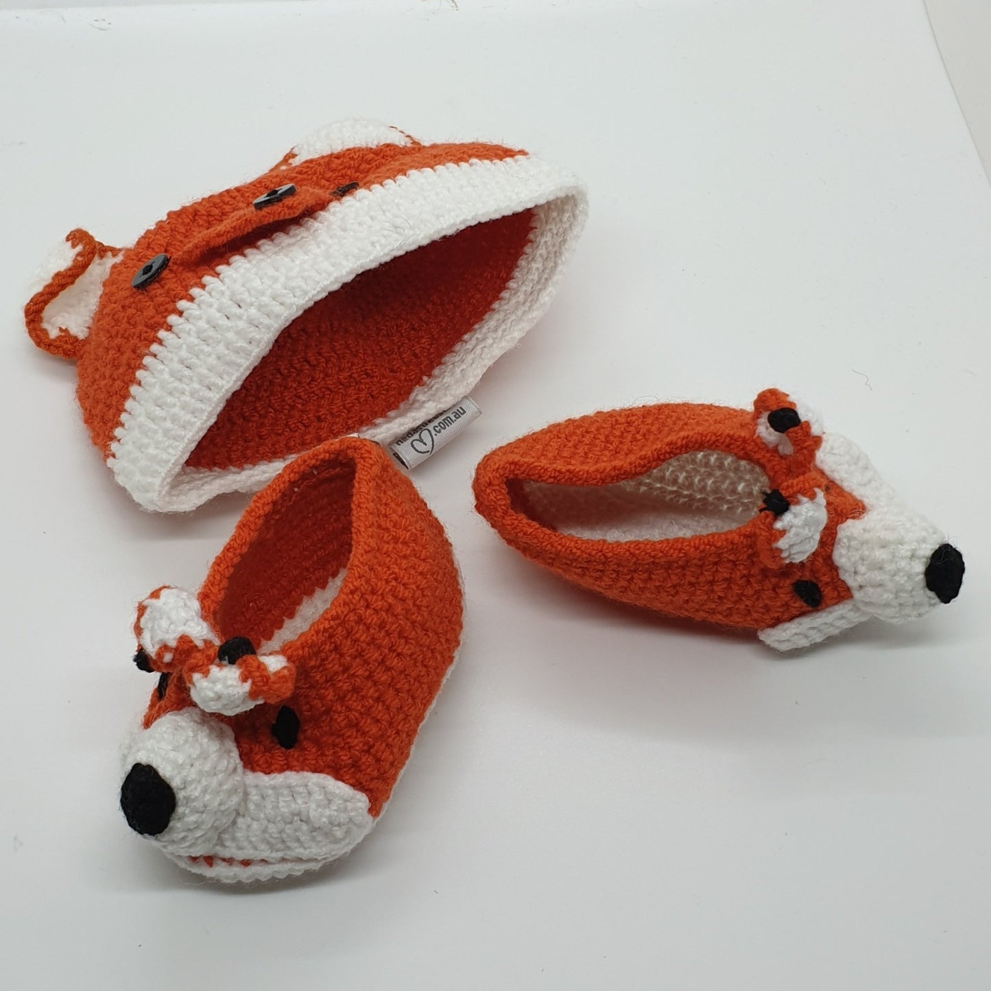 Booties and Beanie - Fox