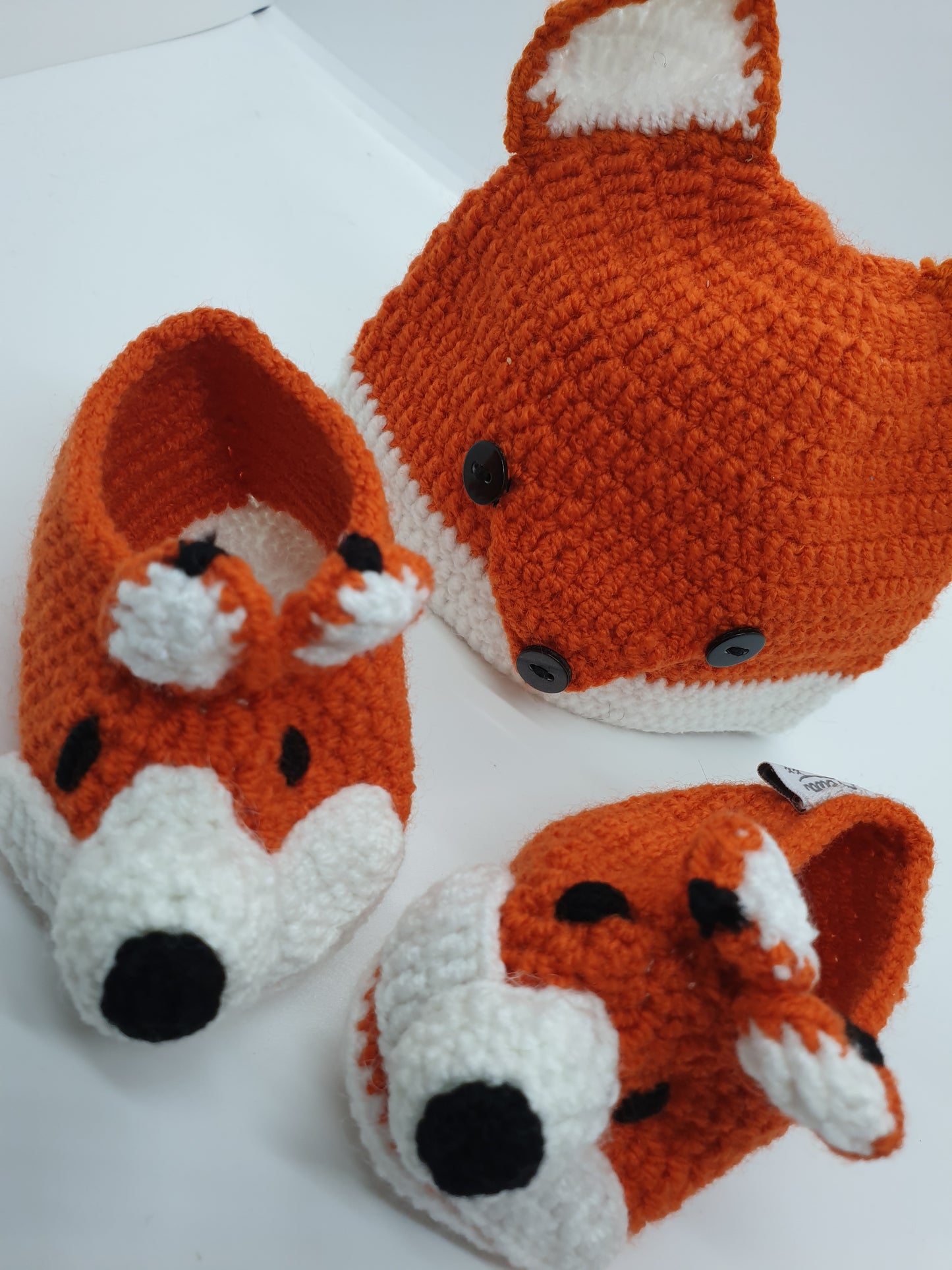 Booties and Beanie - Fox