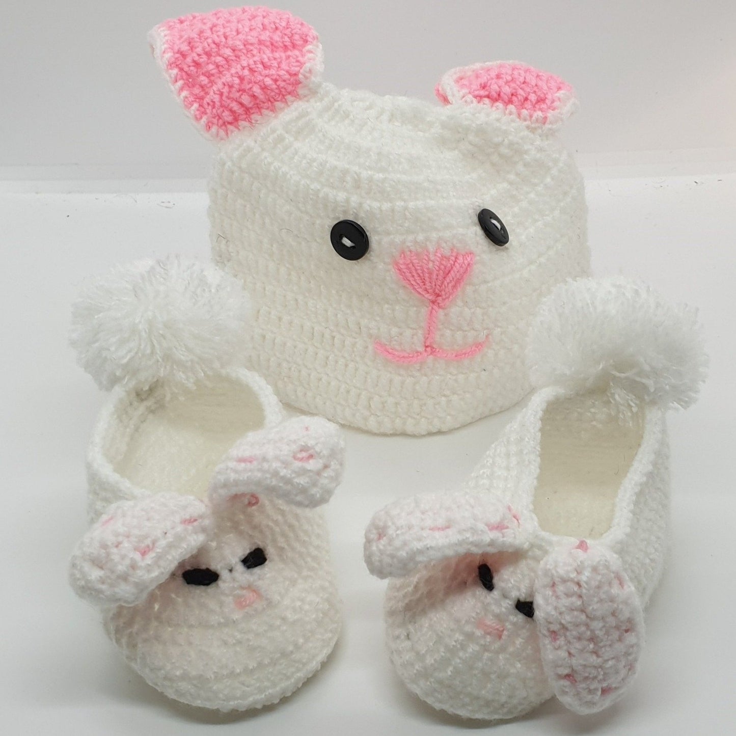 Booties and Beanie - Bunny