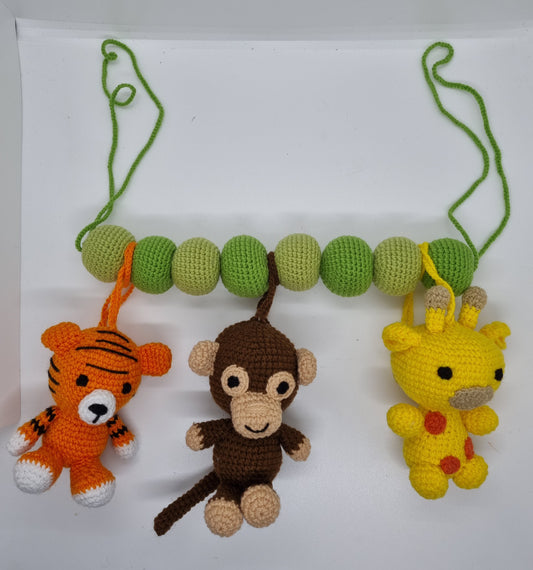 Pram/Cot Creature - Hanging - Savanna Animals