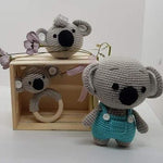 Baby Gift Set - Koala Teething Rattle, Pram Toy, Cuddle Doll
