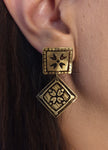 Jewellery - Earrings - Square and Diamond