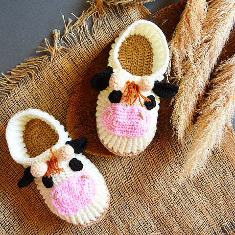 Animal Slippers - Cow