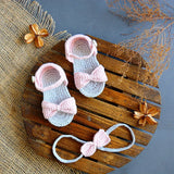 Baby Fashion Sandal - Headband Set (Bow)