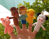 Funny finger Puppets - Old Macdonald (5 figures)