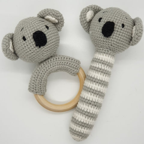 Baby Gift Set - Koala Strait Rattle and Teething Rattle